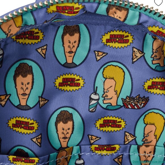 Loungefly Beavis and Butt-Head Exclusive Mini Backpack With Sound Effects - Picture 7 of 7